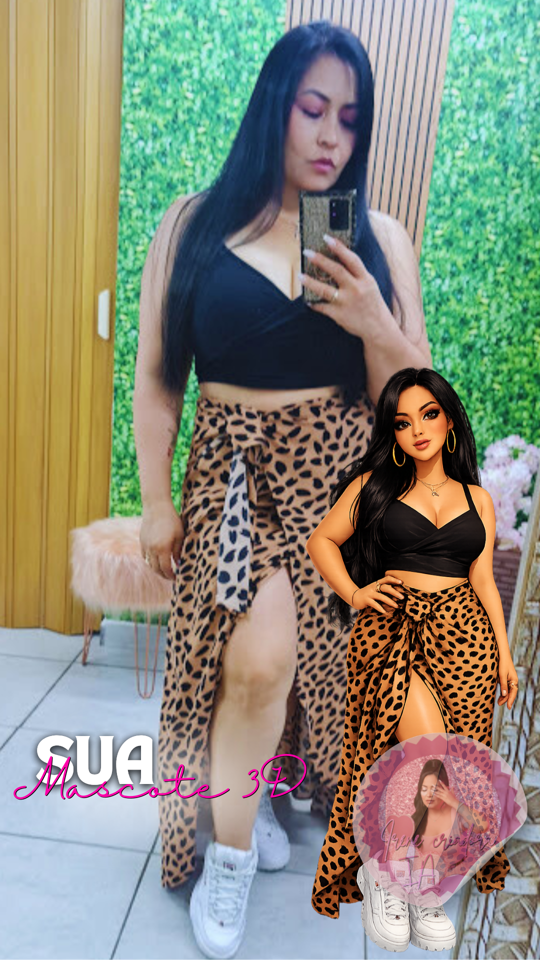 Pacote Bonequinhas 3D Personalizadas + Vídeo Dançando