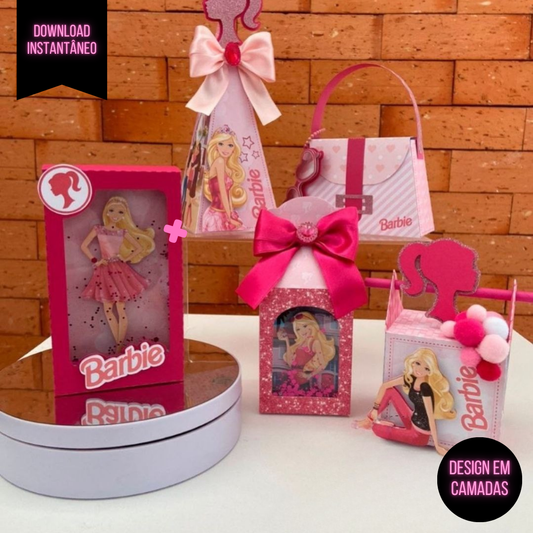 Arquivo de Corte- Barbie Luxo + 5 kit Brinde