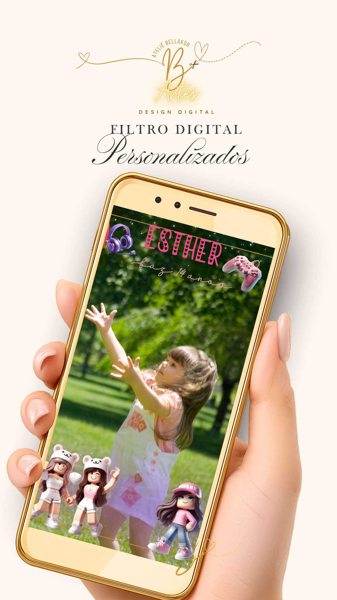 Filtro Digital Personalizado | Infantil Meninas