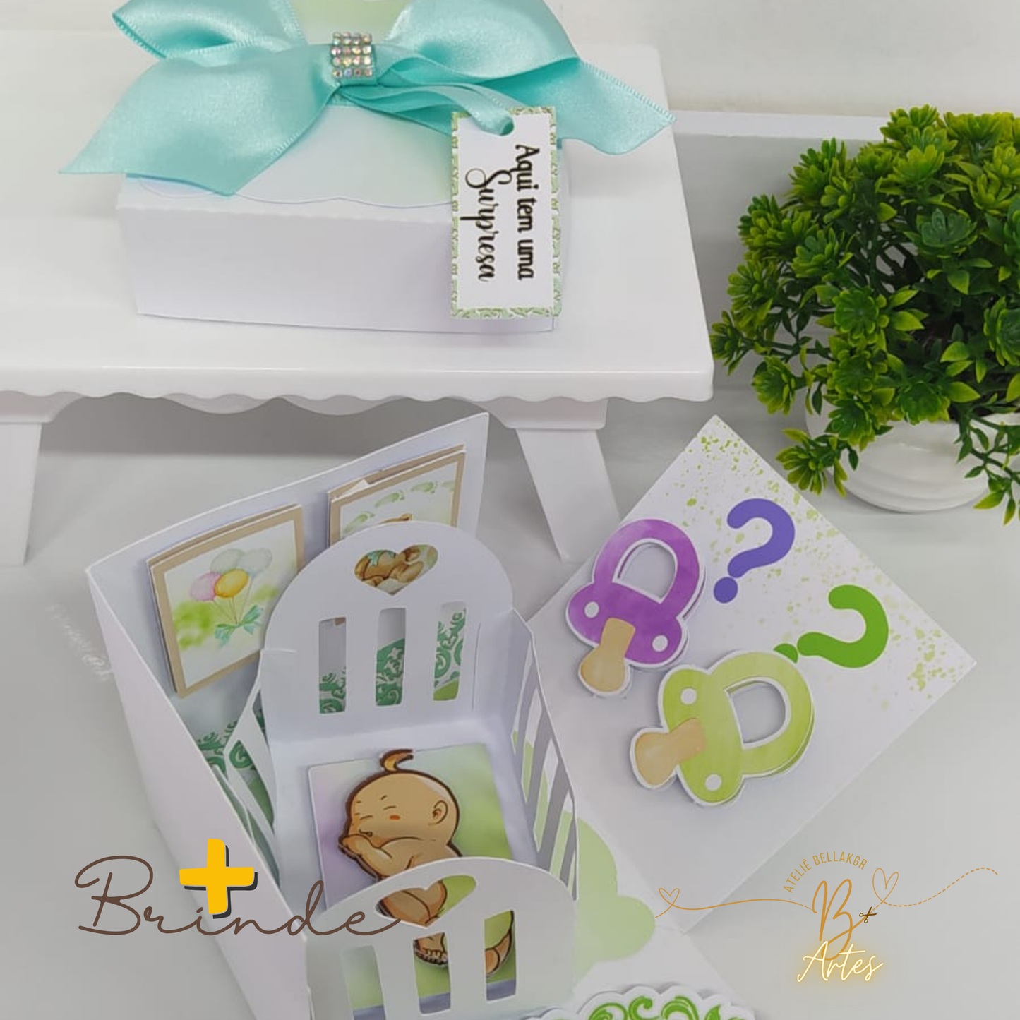 Arquivo de Corte /Caixa Explosão Anuncio Gravidez