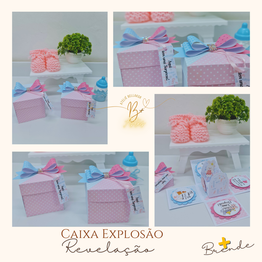 Arquivo de Corte /Caixa Explosão Anuncio Gravidez