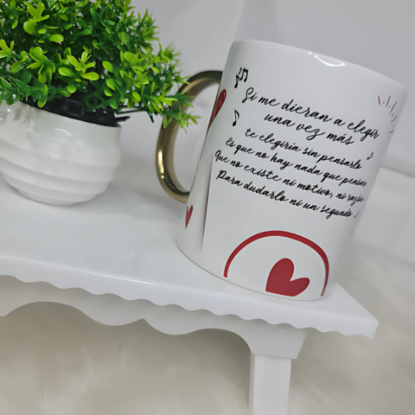 CANECA PERSONALIZADA COM LETRA DE MÚSICA- COM CAIXA E TAG PERSONALIZADA!