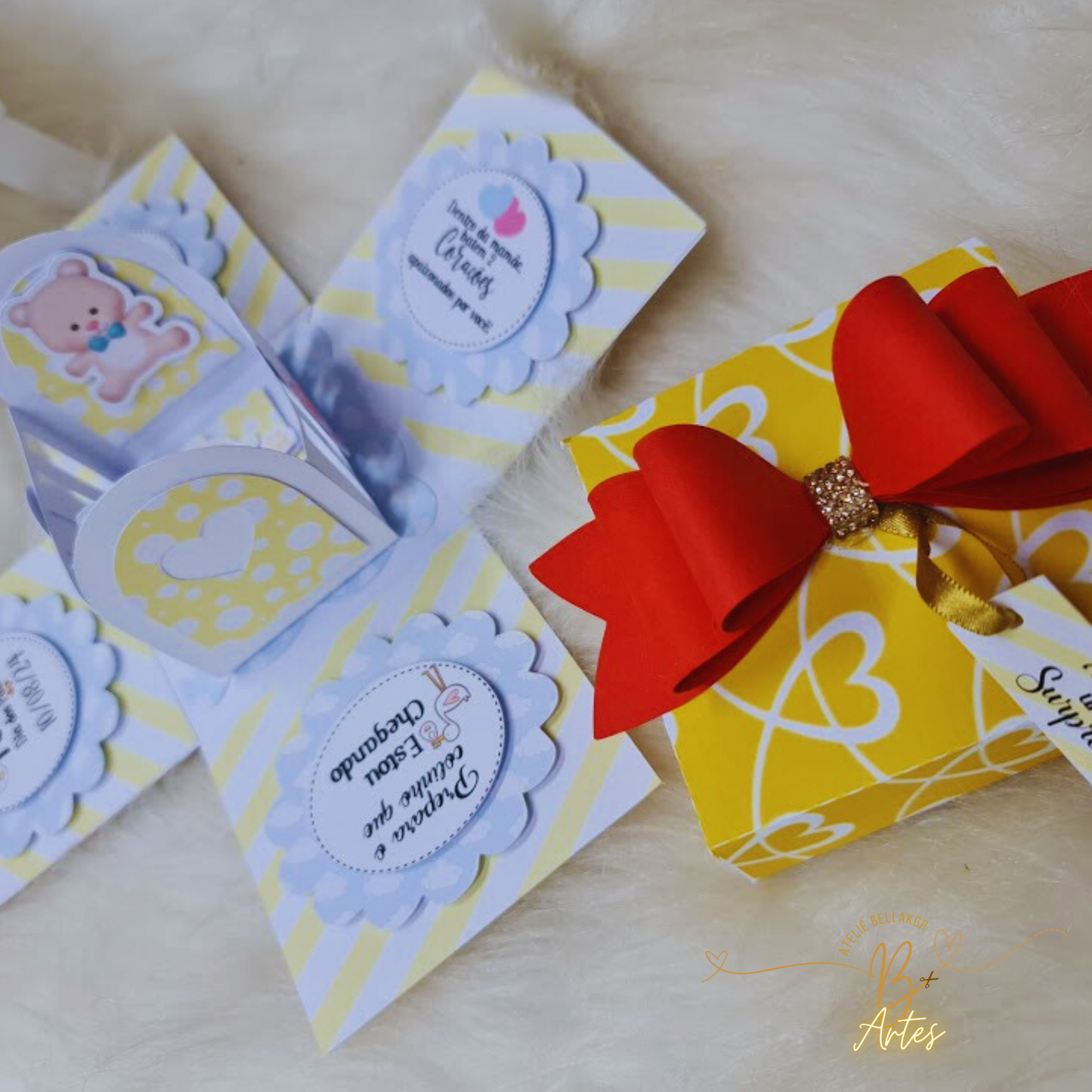 Arquivo de Corte /Caixa Explosão Anuncio Gravidez