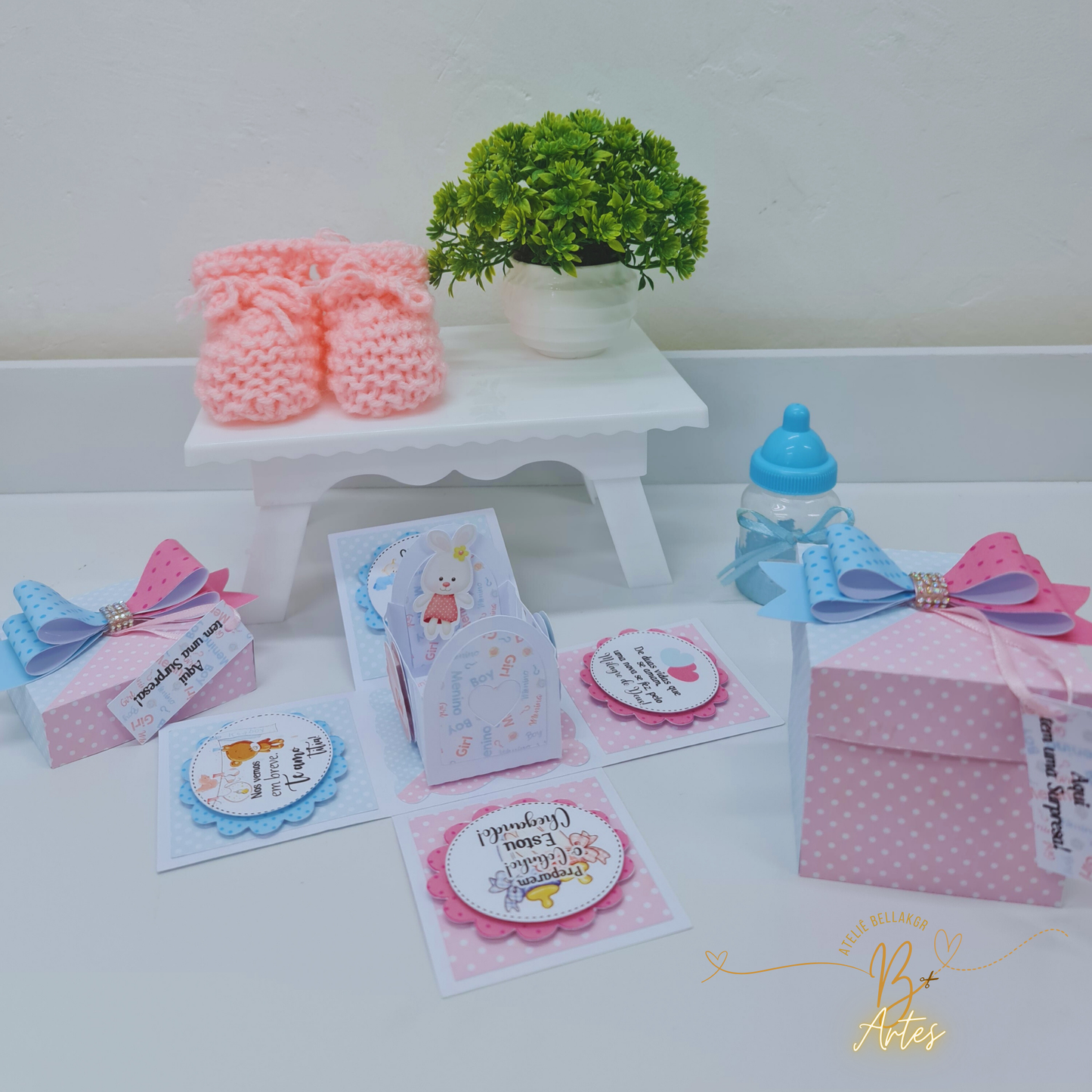 Arquivo de Corte /Caixa Explosão Anuncio Gravidez