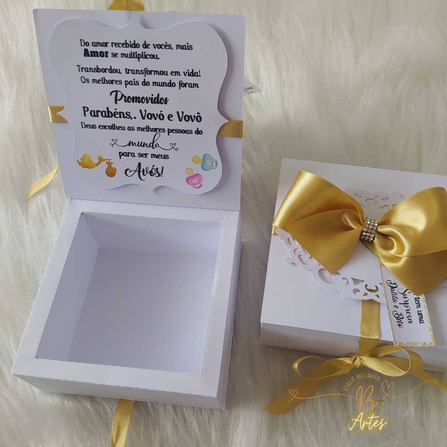 Arquivo de Corte /Caixa Explosão Anuncio Gravidez