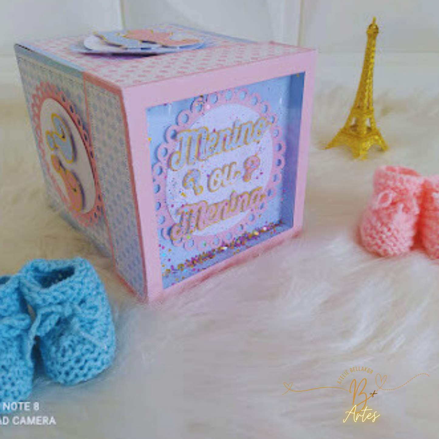 Arquivo de Corte Caixa Explosão Chá Revelação