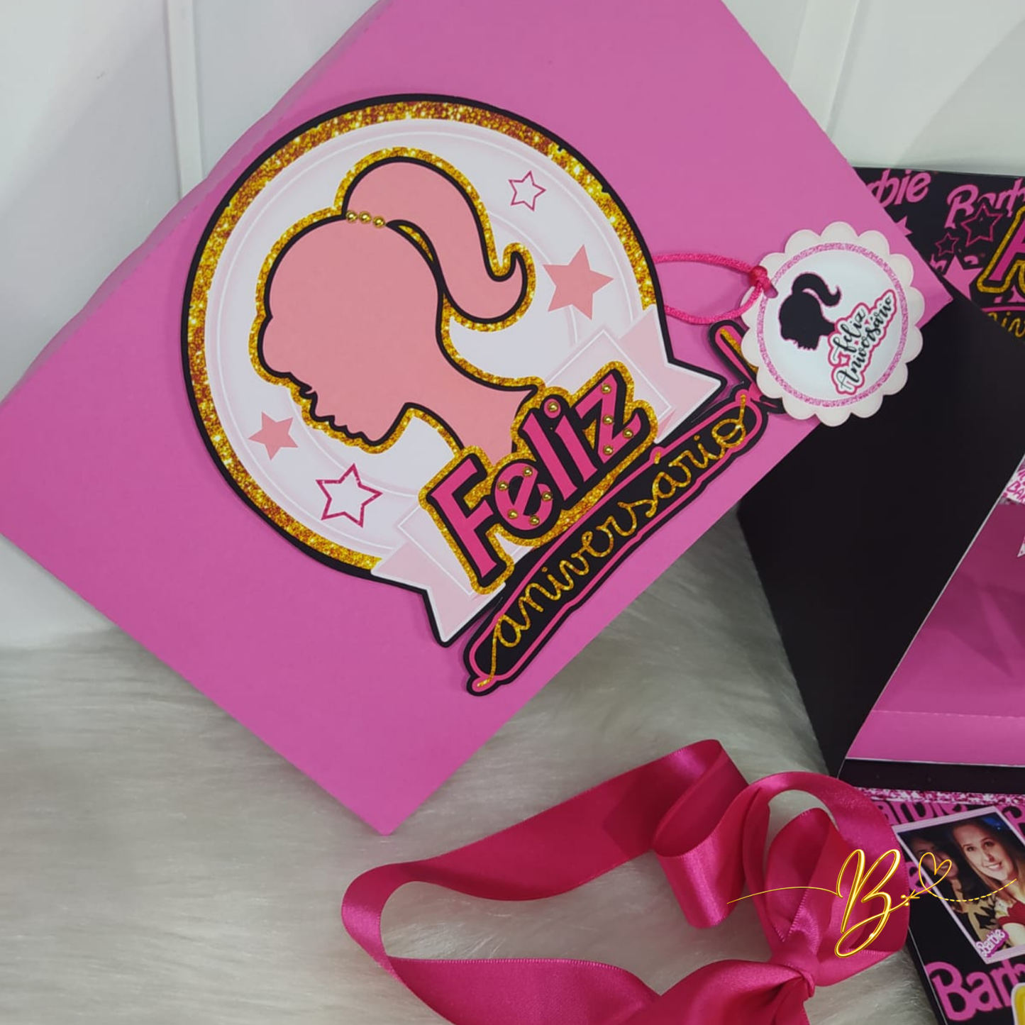 Arquivo de corte Caixa Cenário l Festa Na Caixa l Barbie