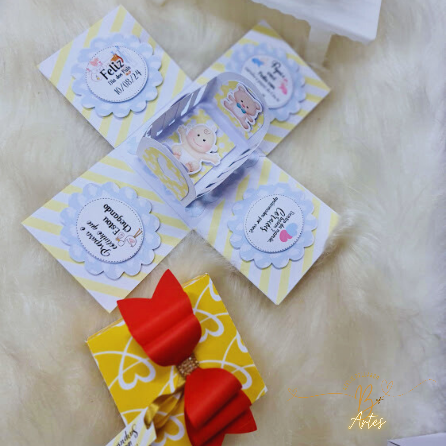 Arquivo de Corte /Caixa Explosão Anuncio Gravidez