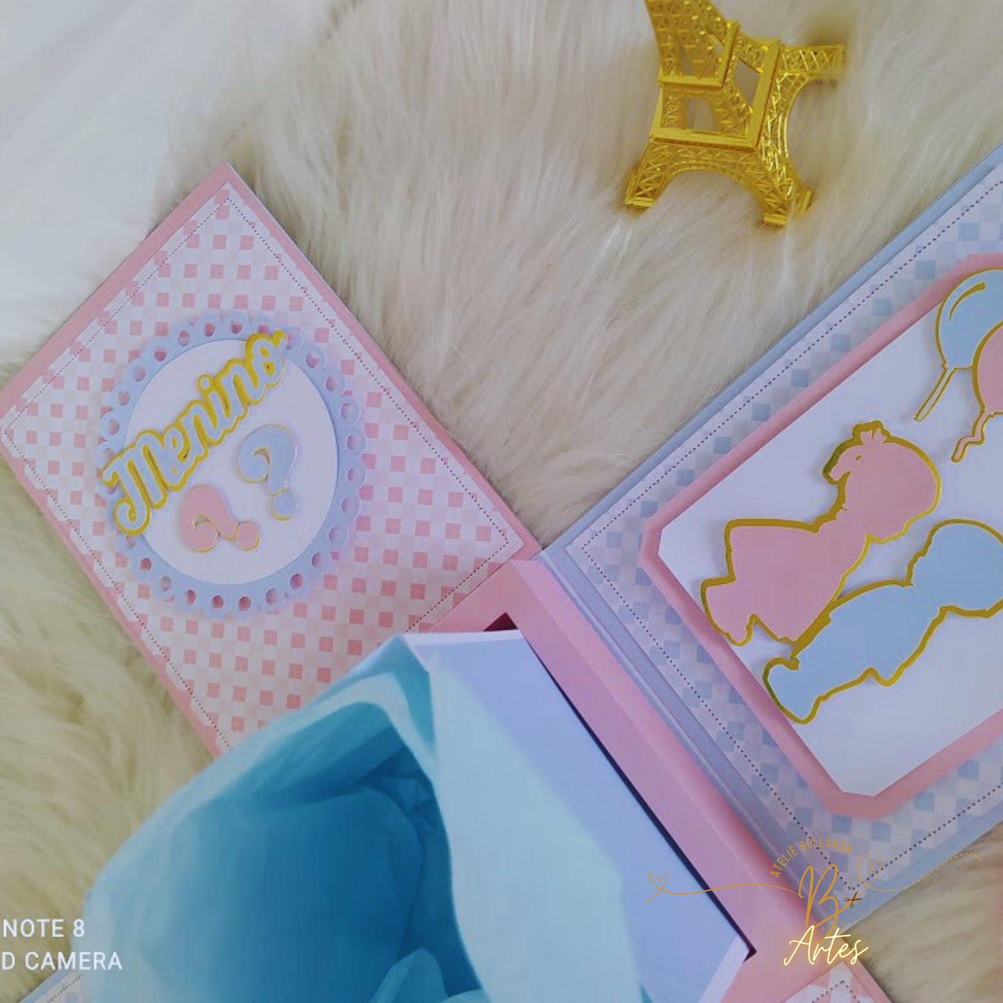 Arquivo de Corte Caixa Explosão Chá Revelação