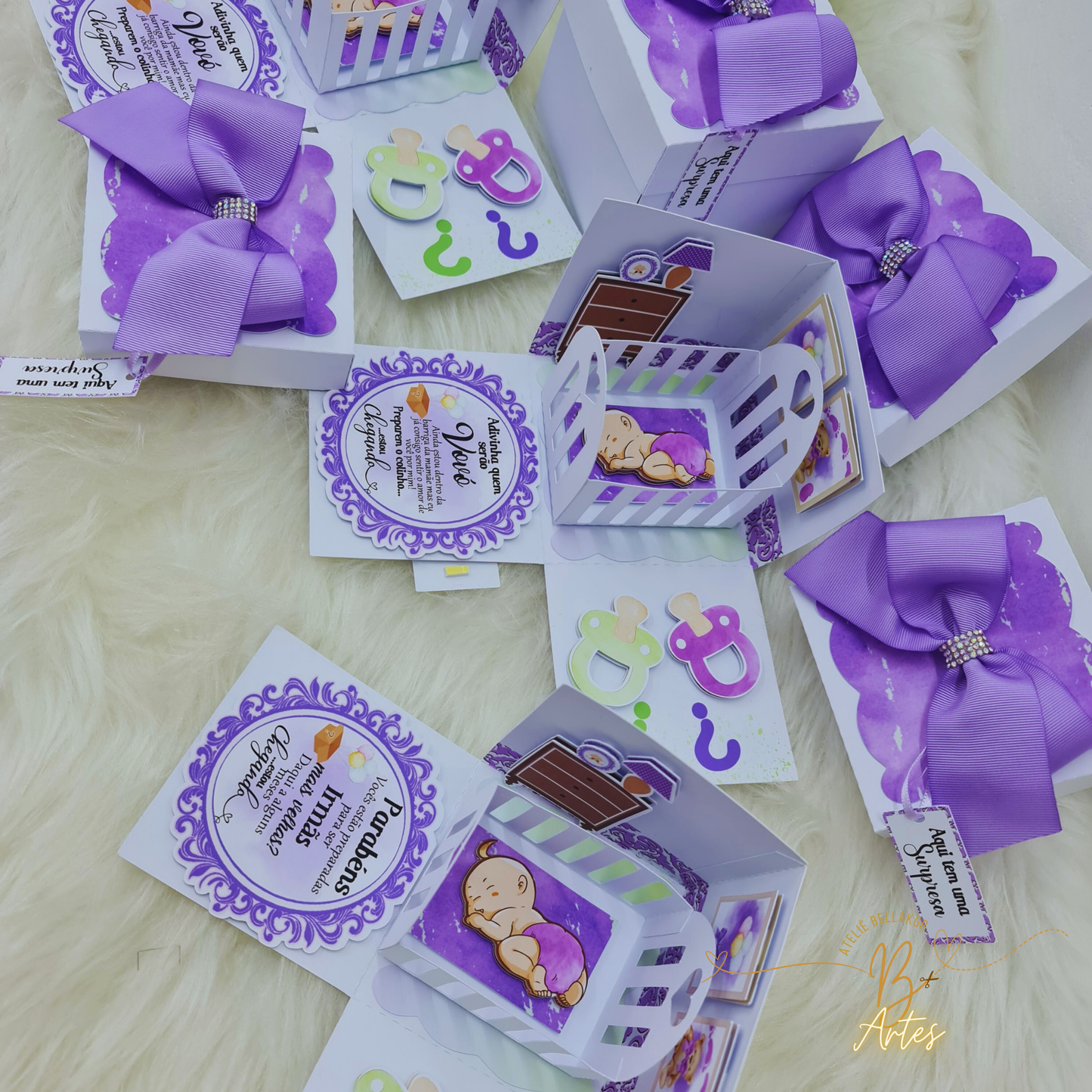 Arquivo de Corte /Caixa Explosão Anuncio Gravidez