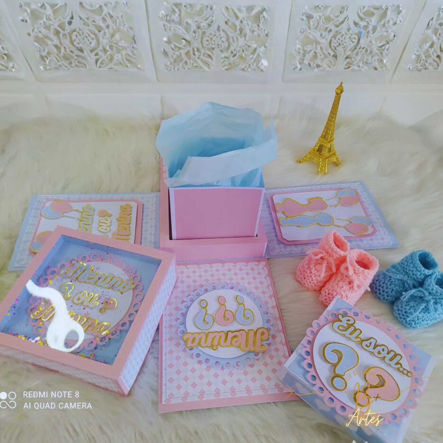 Arquivo de Corte Caixa Explosão Chá Revelação