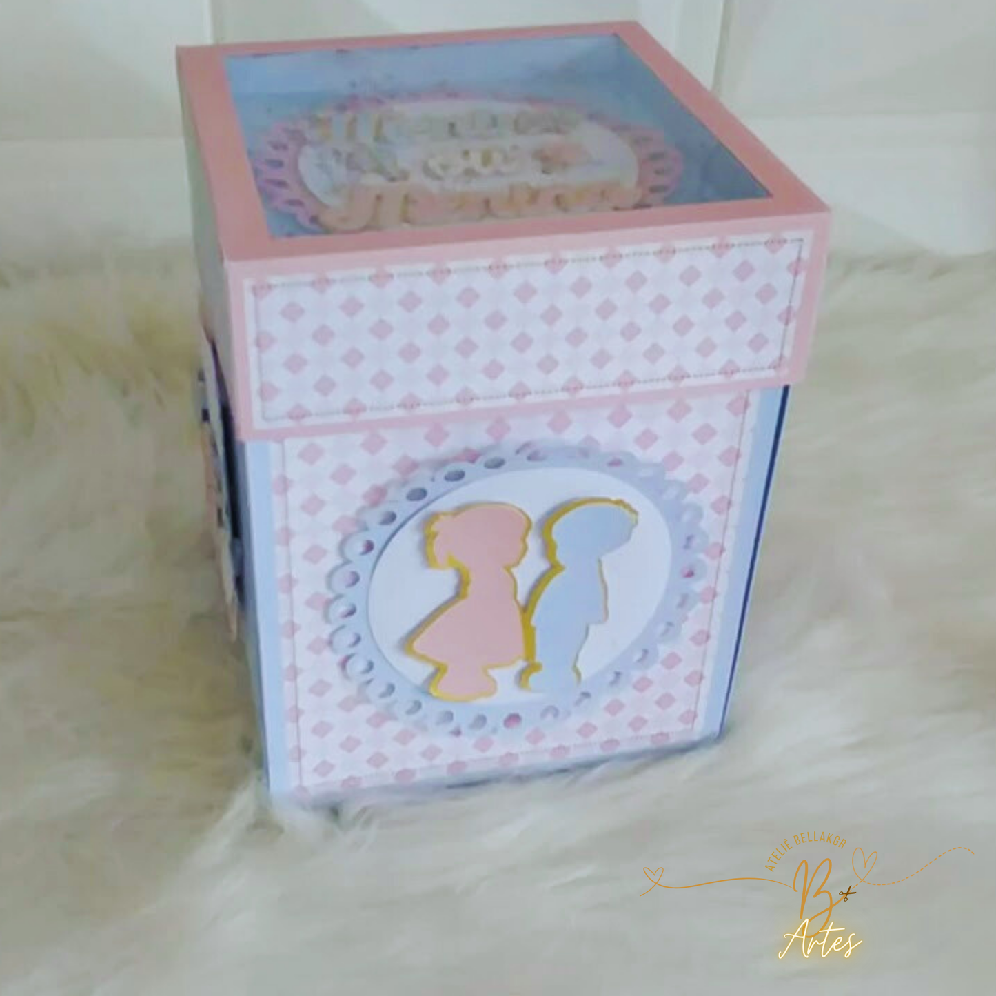 Arquivo de Corte Caixa Explosão Chá Revelação