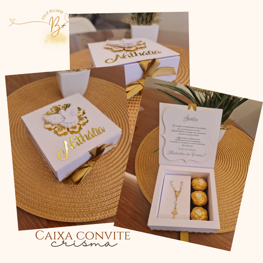 Arquivo Caixa Convite Padrinho/ Madrinha de Crisma!- +BRINDE