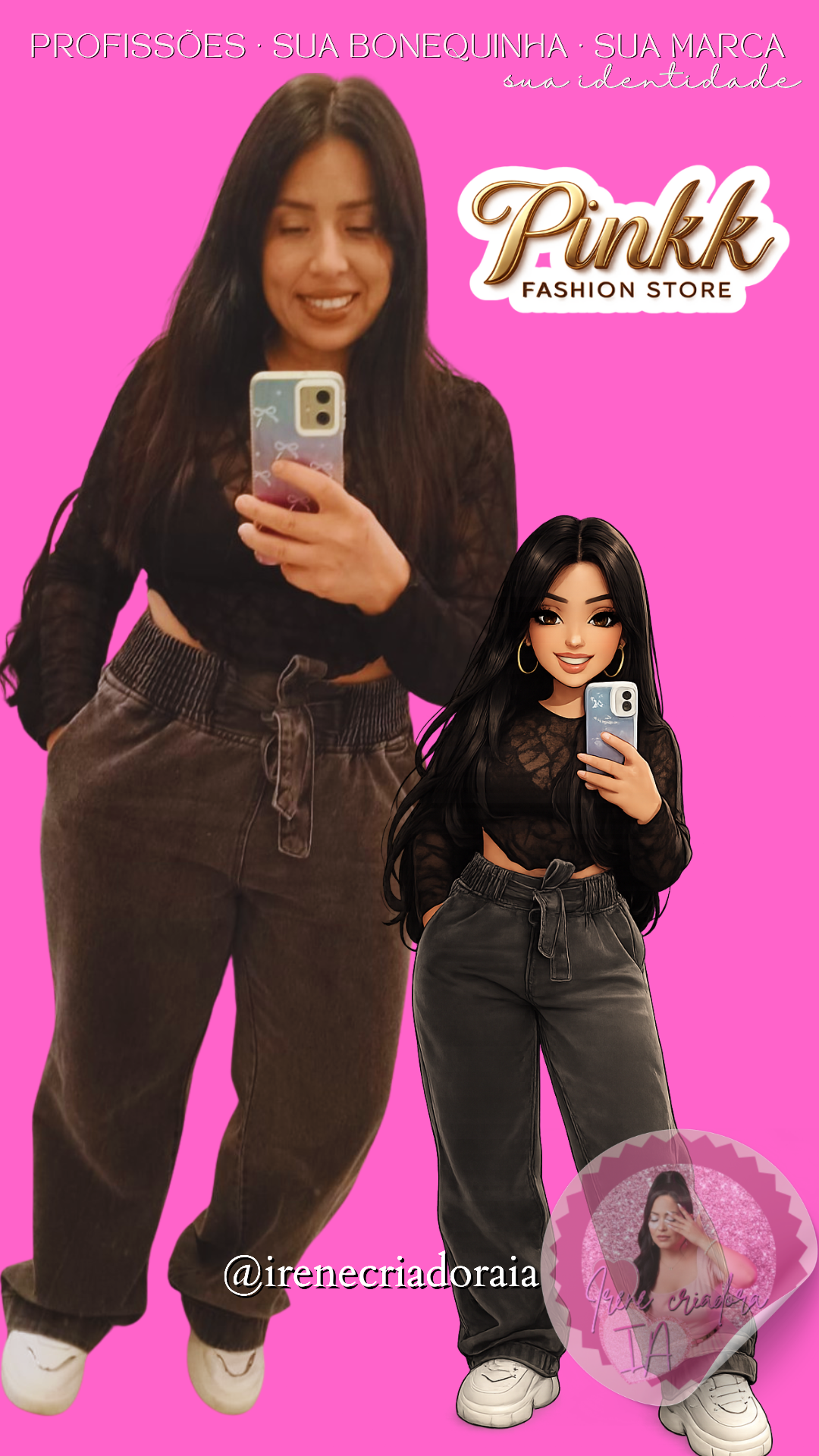 KIT BONEQUINHAS + FIGURINHAS– VENDEDORA DE ROUPAS