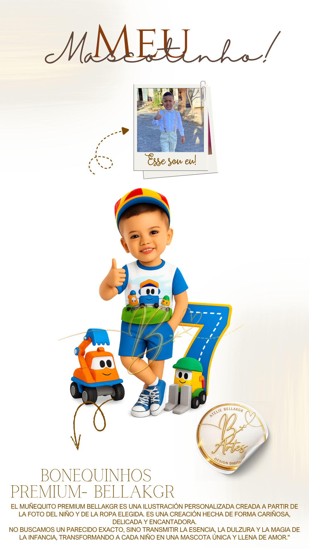 Mascotinhos Infantis Personalizados Fofos e delicados -Meninos