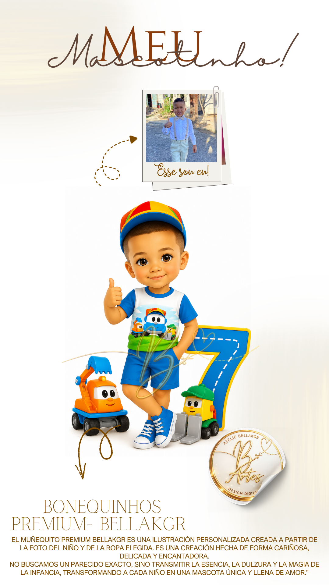 Mascotinhos Infantis Personalizados Fofos e delicados -Meninos