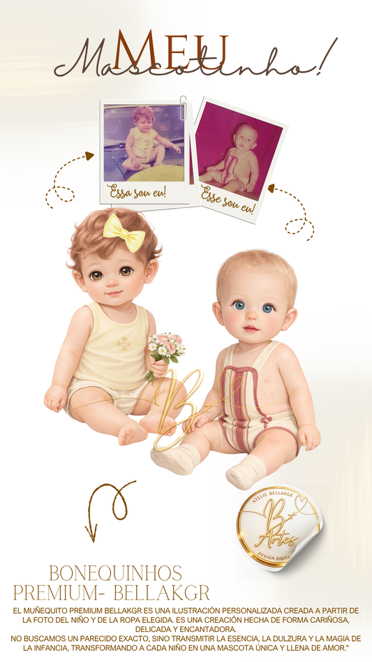Mascotinhos Infantis Personalizados Fofos e delicados -  Bebê