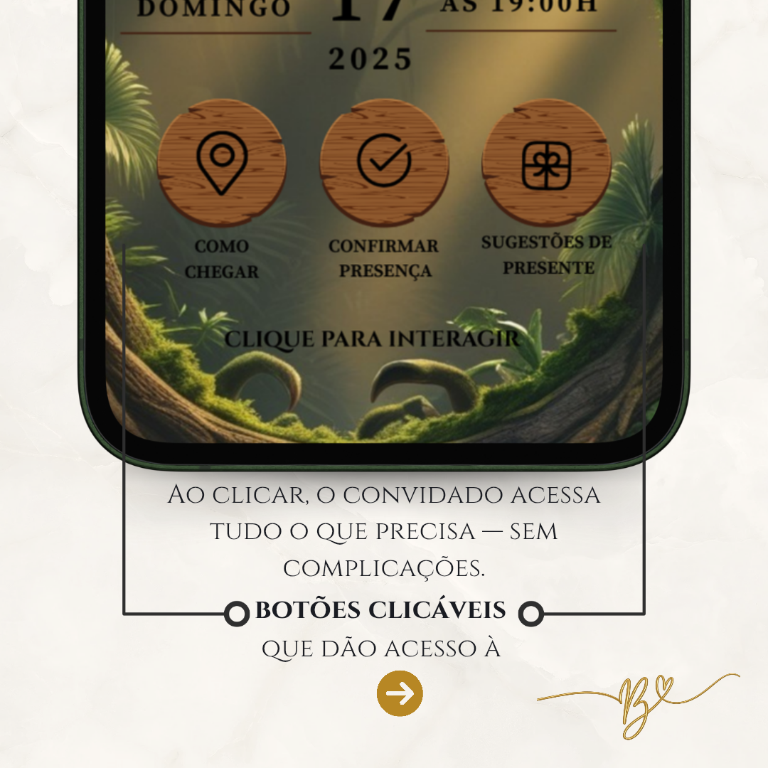 Convite Cinematográfico Premium -Jurassic Park