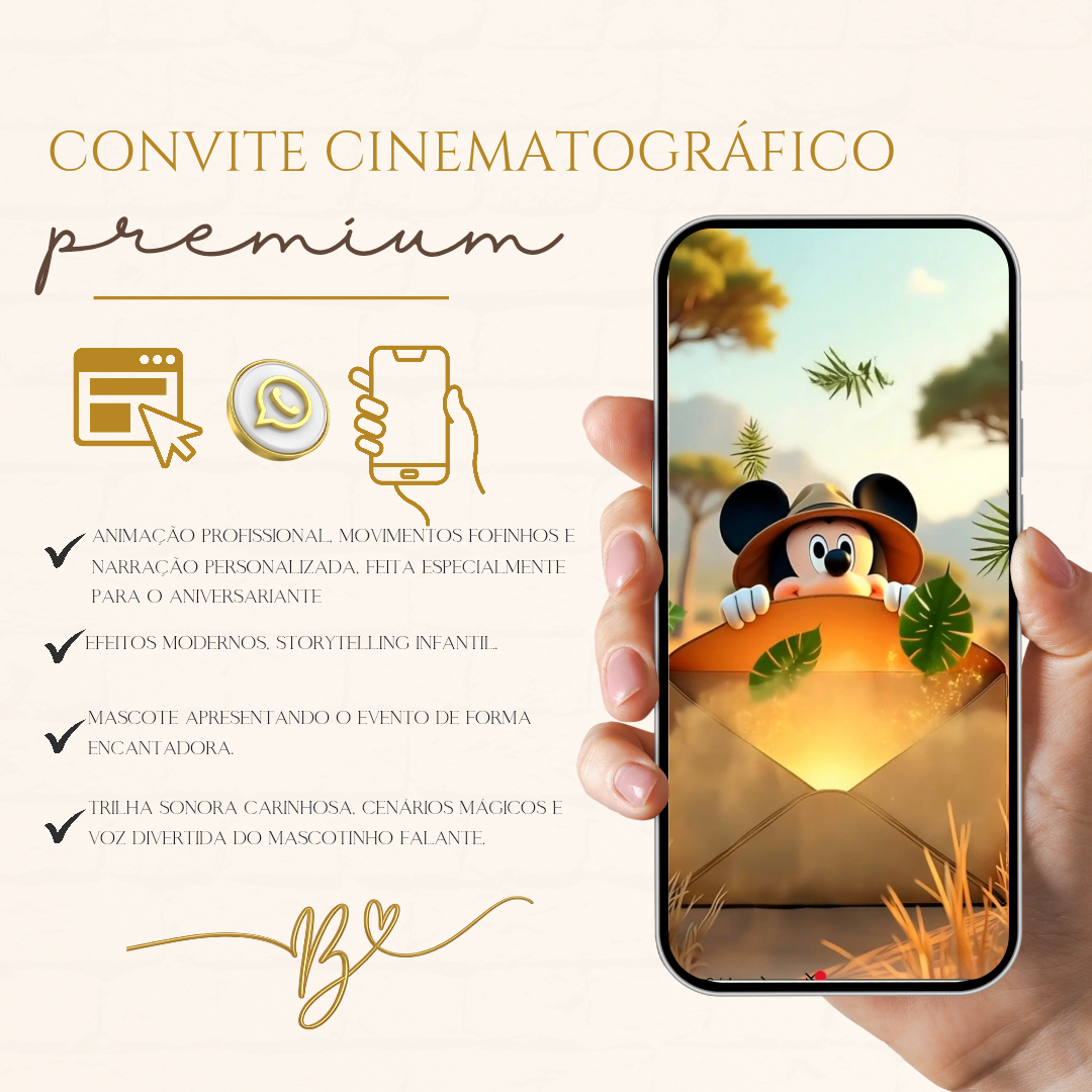 Cinvite Cinematográfica Premium-Mickey Safari