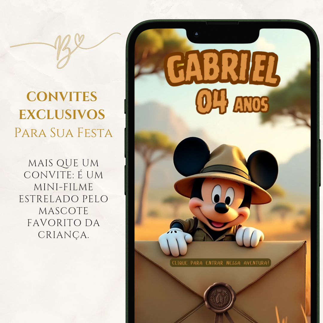 Cinvite Cinematográfica Premium-Mickey Safari